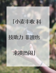小麦丰收 科技助力 非遗也来凑热闹