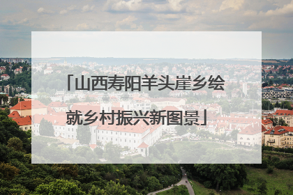 山西寿阳羊头崖乡绘就乡村振兴新图景