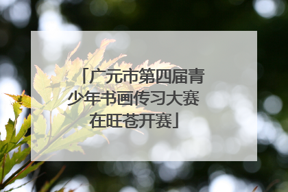 广元市第四届青少年书画传习大赛在旺苍开赛