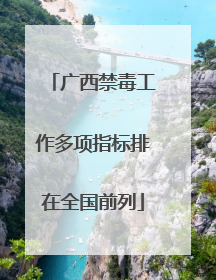 广西禁毒工作多项指标排在全国前列