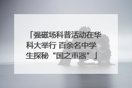 强磁场科普活动在华科大举行 百余名中学生探秘“国之重器”