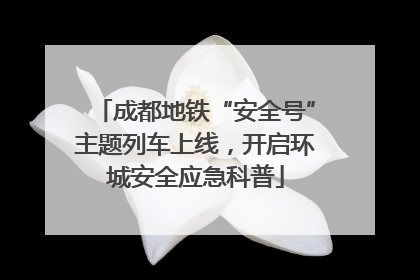 成都地铁“安全号”主题列车上线，开启环城安全应急科普