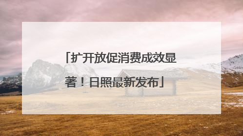 扩开放促消费成效显著！日照最新发布