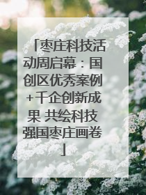 枣庄科技活动周启幕：国创区优秀案例+千企创新成果 共绘科技强国枣庄画卷