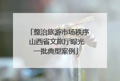 整治旅游市场秩序 山西省文旅厅曝光一批典型案例