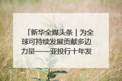 新华全媒头条｜为全球可持续发展贡献多边力量——亚投行十年发展观察（3）
