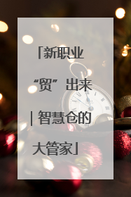 新职业 “贸”出来｜智慧仓的大管家