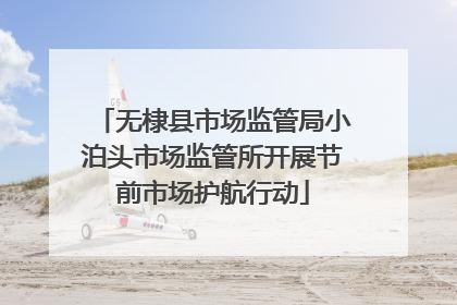 无棣县市场监管局小泊头市场监管所开展节前市场护航行动