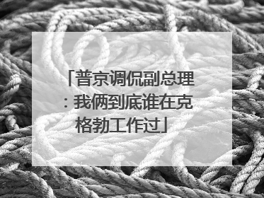 普京调侃副总理：我俩到底谁在克格勃工作过