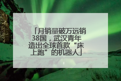 月销量破万远销38国，武汉青年造出全球首款“床上跑”的机器人