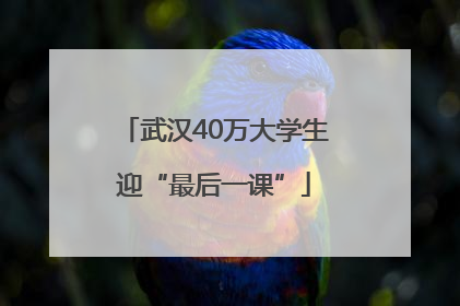 武汉40万大学生迎“最后一课”
