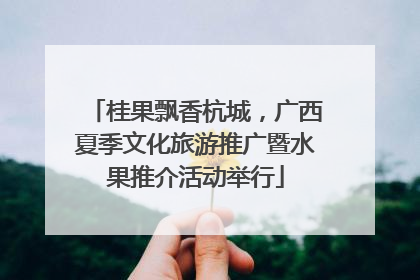 桂果飘香杭城，广西夏季文化旅游推广暨水果推介活动举行