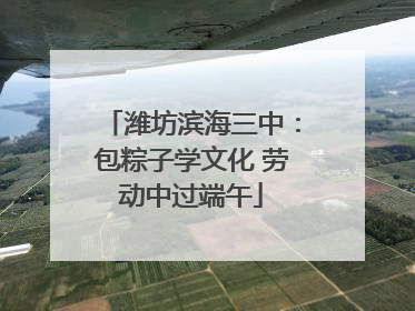 潍坊滨海三中：包粽子学文化 劳动中过端午