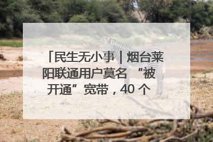 民生无小事｜烟台莱阳联通用户莫名 “被开通”宽带，40 个月扣费无人知