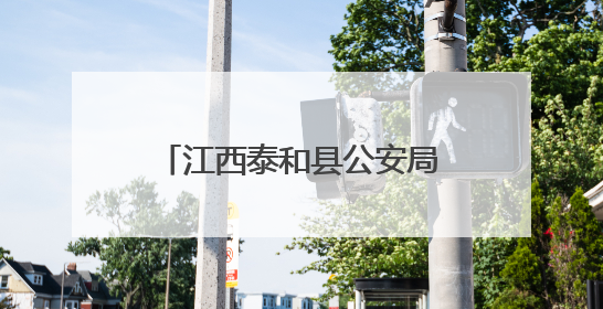 江西泰和县公安局经侦大队：运用新型警务助力护企安商跑出“加速度”