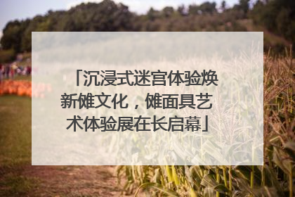 沉浸式迷宫体验焕新傩文化，傩面具艺术体验展在长启幕