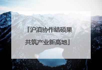 沪滇协作结硕果 共筑产业新高地