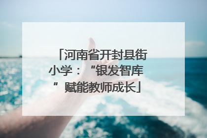 河南省开封县街小学：“银发智库”赋能教师成长