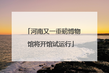 河南又一重磅博物馆将开馆试运行