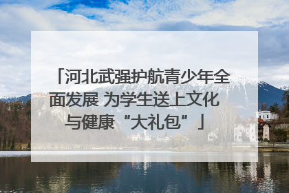 河北武强护航青少年全面发展 为学生送上文化与健康“大礼包”