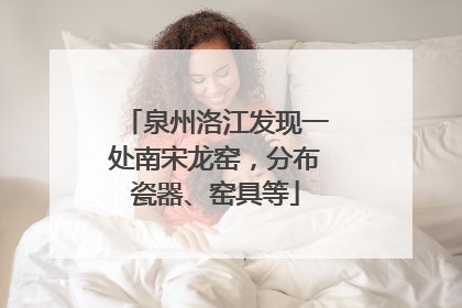 泉州洛江发现一处南宋龙窑，分布瓷器、窑具等