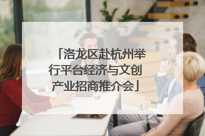 洛龙区赴杭州举行平台经济与文创产业招商推介会