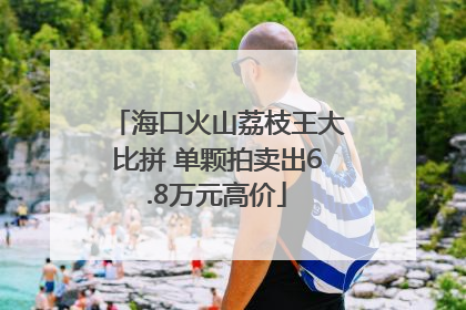 海口火山荔枝王大比拼 单颗拍卖出6.8万元高价