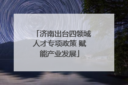济南出台四领域人才专项政策 赋能产业发展