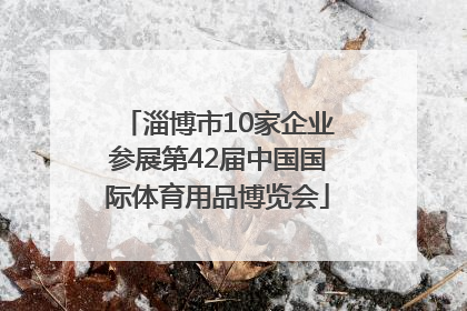 淄博市10家企业参展第42届中国国际体育用品博览会