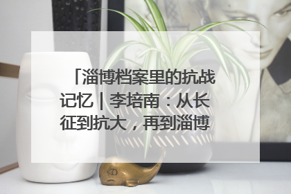 淄博档案里的抗战记忆｜李培南：从长征到抗大，再到淄博的革命足迹