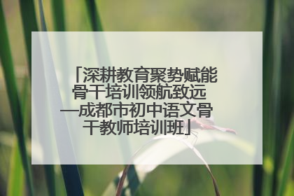 深耕教育聚势赋能 骨干培训领航致远—成都市初中语文骨干教师培训班
