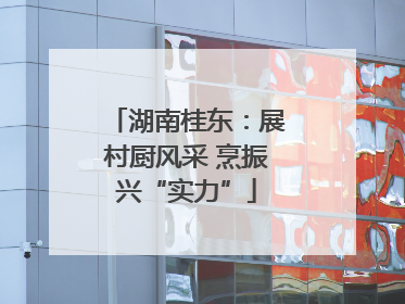 湖南桂东：展村厨风采 烹振兴“实力”