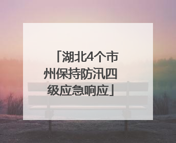 湖北4个市州保持防汛四级应急响应