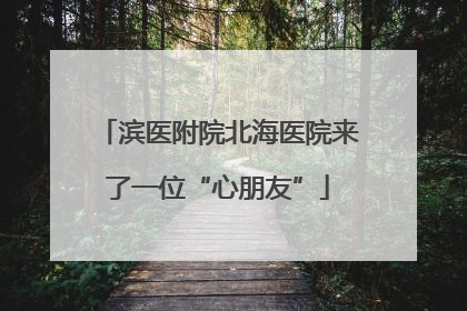 滨医附院北海医院来了一位“心朋友”