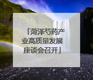 菏泽芍药产业高质量发展座谈会召开