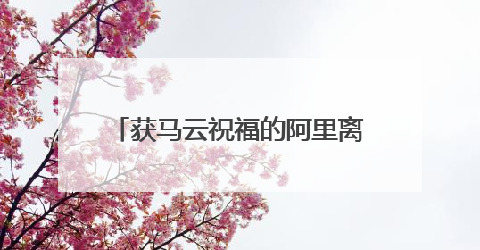 获马云祝福的阿里离职员工发声：很高兴马老师能够看到，看到就有改变的希望