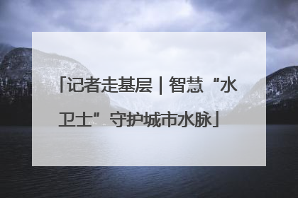 记者走基层｜智慧“水卫士”守护城市水脉