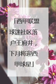 西甲联盟球迷社区落户王府井，下月将迎西甲球星