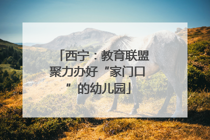 西宁：教育联盟聚力办好“家门口”的幼儿园