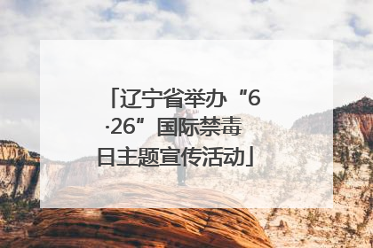 辽宁省举办“6·26”国际禁毒日主题宣传活动