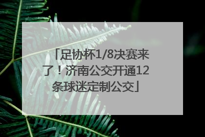 足协杯1/8决赛来了！济南公交开通12条球迷定制公交