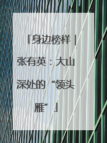 身边榜样｜张有英：大山深处的“领头雁”