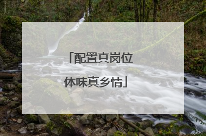 配置真岗位 体味真乡情
