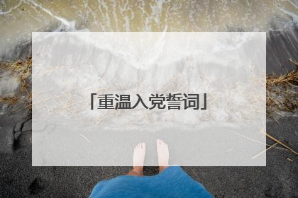 重温入党誓词