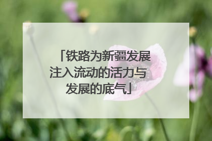 铁路为新疆发展注入流动的活力与发展的底气