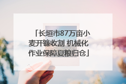 长垣市87万亩小麦开镰收割 机械化作业保障夏粮归仓