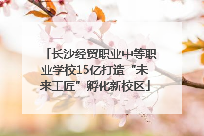 长沙经贸职业中等职业学校15亿打造“未来工匠”孵化新校区