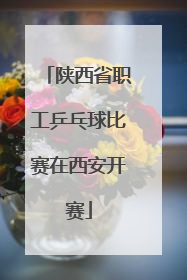 陕西省职工乒乓球比赛在西安开赛