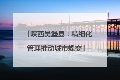 陕西吴堡县：精细化管理推动城市蝶变