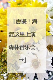 震撼！海淀这里上演森林音乐会→